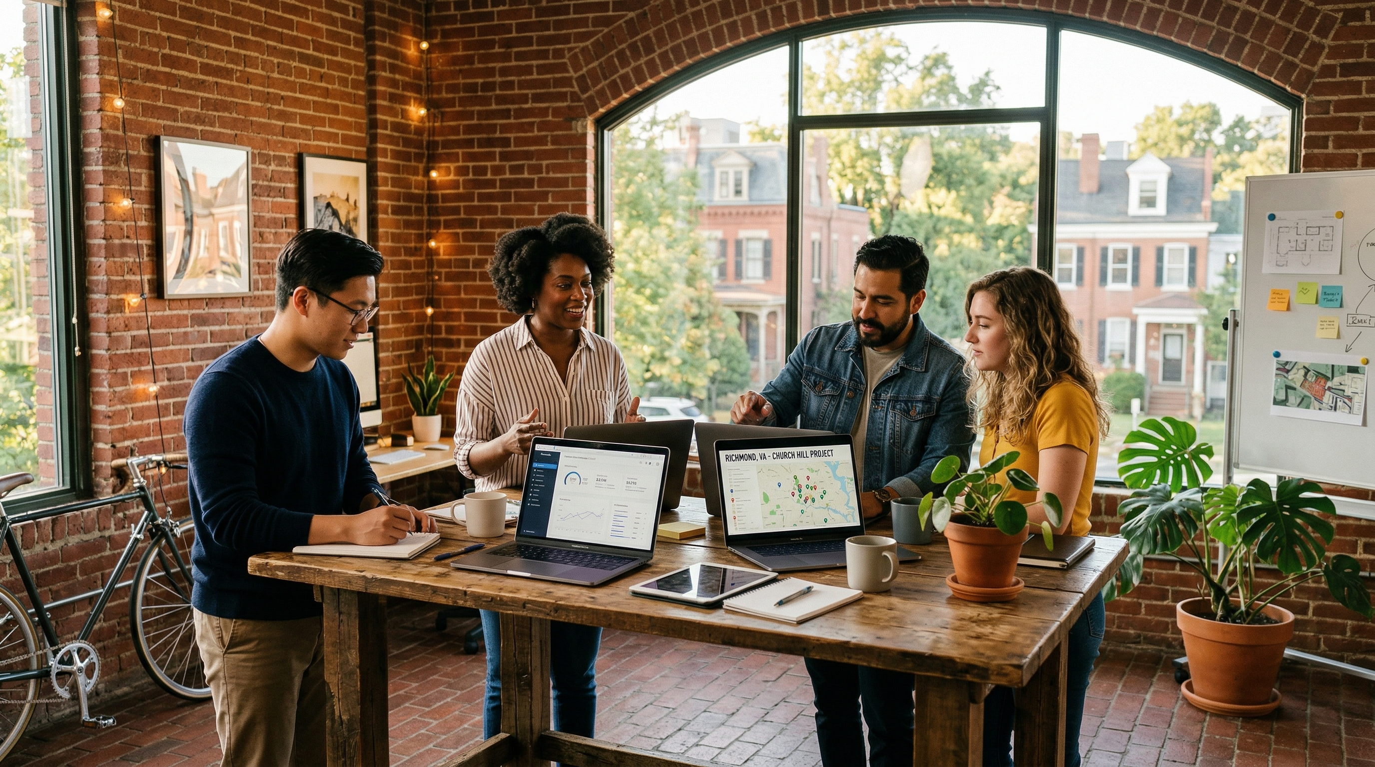 Mobility Labs team collaborating in Richmond Virginia office